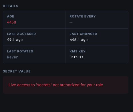 JIT Access Control screenshot