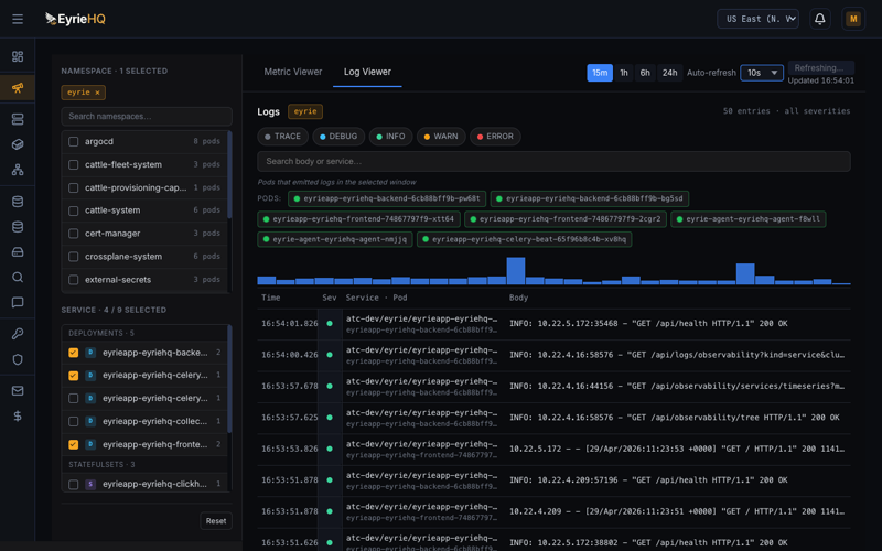 Full-Stack Observability screenshot